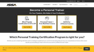 
                            3. ISSA - Personal Trainer & Fitness Certifications: ISSA Online.edu