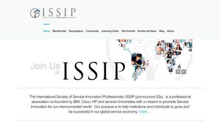 
                            7. ISSIP - The International Society of Service Innovation Professionals