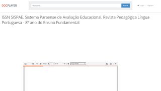 
                            13. ISSN SISPAE. Sistema Paraense de Avaliação Educacional. Revista ...