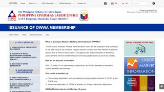 
                            7. ISSUANCE OF OWWA MEMBERSHIP | POLO Tokyo