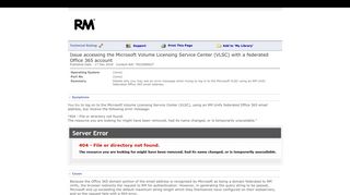 
                            12. Issue accessing the Microsoft Volume Licensing Service Center ...