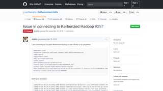 
                            13. Issue in connecting to Kerberized Hadoop · Issue #297 · confluentinc ...