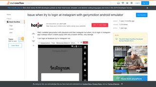 
                            3. Issue when try to login at instagram with genymotion android ...