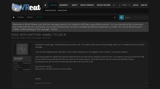 
                            3. issue with unity/SDK unable to log in | VRCat: Community-Run ...