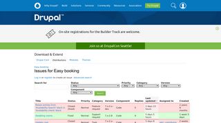 
                            9. Issues for Easy booking | Drupal.org