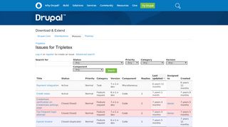 
                            5. Issues for Tripletex | Drupal.org