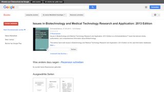 
                            13. Issues in Biotechnology and Medical Technology Research and ...