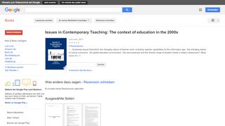 
                            13. Issues in Contemporary Teaching: The context of education in the 2000s