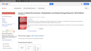 
                            10. Issues in Global Environment—Globalization and Global Change ...