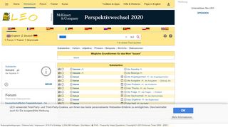 
                            6. issues - LEO: Übersetzung im Englisch ⇔ Deutsch Wörterbuch