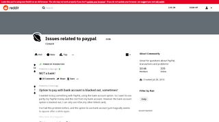 
                            1. Issues related to paypal - Reddit