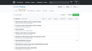 
                            10. Issues · Simplero/Roadmap · GitHub