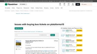 
                            6. Issues with buying bus tickets on plataforma10 - El Calafate ...