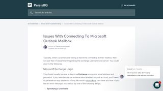 
                            11. Issues With Connecting To Microsoft Outlook Mailbox | PersistIQ ...