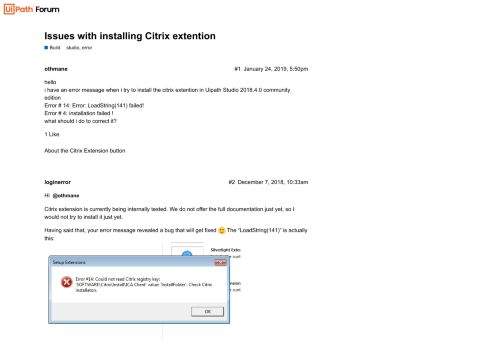 
                            9. Issues with installing Citrix extention - 18.4 - UiPath Community ...