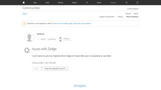 
                            9. Issues with Zedge - Apple Community - Apple Discussions