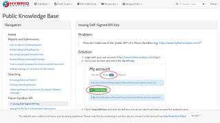 
                            2. Issuing Self-Signed API Key - Hybrid Analysis