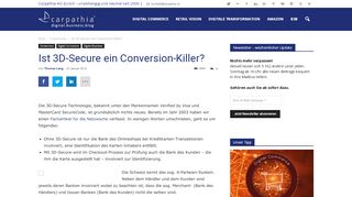 
                            8. Ist 3D-Secure ein Conversion-Killer? | Carpathia Digital Business Blog