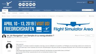 
                            12. Ist „Air Navigation“ von Xample.ch zu wenig attraktiv ? - XP10 ...
