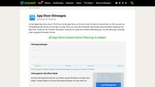 
                            11. Ist App Store down? - Aktuelle Störungen und Probleme - NETZWELT