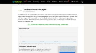 
                            12. Ist Comdirect-Bank down? - Aktuelle Störungen und Probleme ...