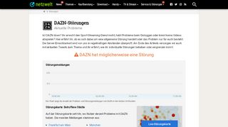 
                            3. Ist DAZN down? - Aktuelle Störungen und Probleme - NETZWELT