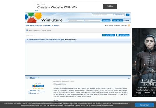
                            5. Ist der Steam Username auch der Name im Spiel - WinFuture-Forum.de