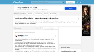 
                            2. Ist die anmeldung beim Playstation Network kostenlos? (Computer ...