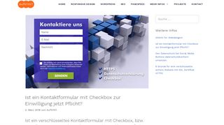 
                            2. Ist ein Kontaktformular mit Checkbox jetzt Pflicht?