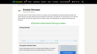 
                            2. Ist Eventim down? - Aktuelle Störungen und Probleme - NETZWELT