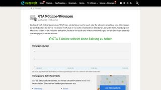 
                            10. Ist GTA 5 Online down? - Aktuelle Störungen und Probleme ... - Netzwelt