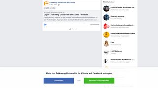 
                            6. ist jetzt vernetzt. - Folkwang Universität der Künste | Facebook