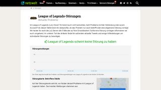 
                            12. Ist League of Legends down? - Aktuelle Störungen und Probleme ...