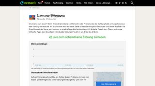 
                            3. Ist Live.com down? - Aktuelle Störungen und Probleme - NETZWELT