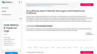 
                            4. Ist Lufthansa down? Aktuelle Störungen und Probleme bei Lufthansa ...
