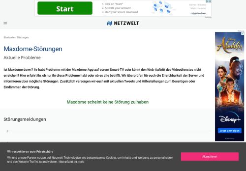 
                            8. Ist Maxdome down? - Aktuelle Störungen und Probleme - NETZWELT