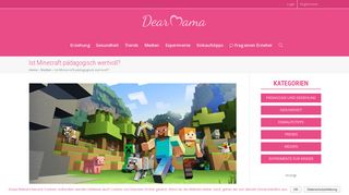 
                            9. Ist Minecraft pädagogisch wertvoll? – DearMama