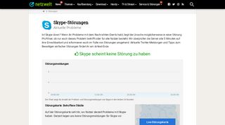 
                            8. Ist Skype down? - Aktuelle Störungen und Probleme - NETZWELT