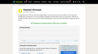 
                            10. Ist Snapchat down? - Aktuelle Störungen und Probleme - NETZWELT