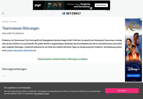 
                            3. Ist Teamviewer down? - Aktuelle Störungen und Probleme - NETZWELT