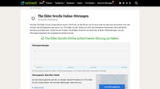 
                            5. Ist The Elder Scrolls Online down? - Aktuelle Störungen und Probleme ...