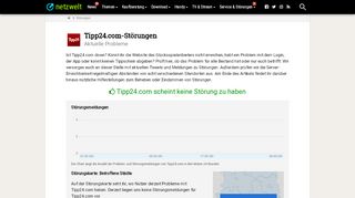 
                            9. Ist Tipp24.com down? - Aktuelle Störungen und Probleme ... - Netzwelt