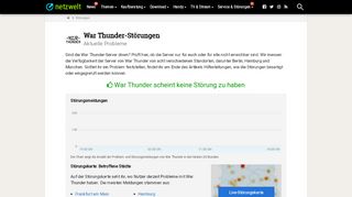 
                            11. Ist War Thunder down? - Aktuelle Störungen und Probleme - NETZWELT