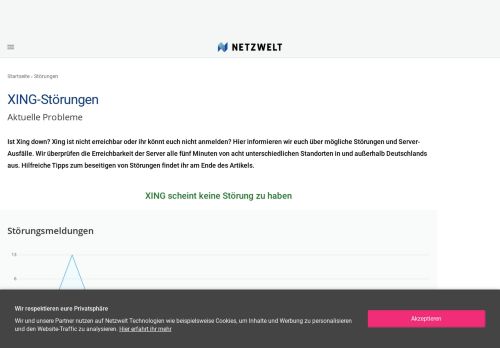 
                            4. Ist XING down? - Aktuelle Störungen und Probleme - NETZWELT