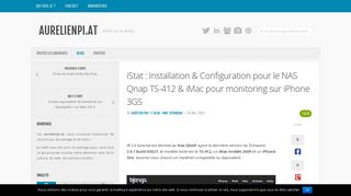 
                            4. iStat : Installation & Configuration pour le NAS Qnap TS-412 & iMac ...