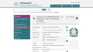 
                            8. istituto comprensivo - ai nostri caduti-trezzo s/adda - iPA - Indice delle ...