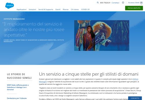 
                            7. Istituto Marangoni migliora il servizio ai futuri studenti - Salesforce Italia