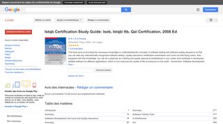 
                            11. Istqb Certification Study Guide: Iseb, Istqb/ Itb, Qai ... - Résultats Google Recherche de Livres