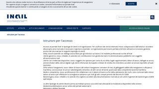 
                            3. Istruzioni per l'accesso - INAIL