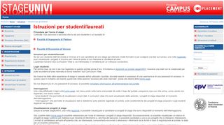 
                            11. Istruzioni per studenti/laureati :: StageUNIVI